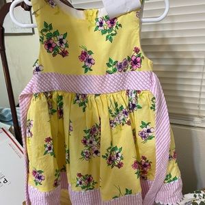 Rare editions yellow tank dress